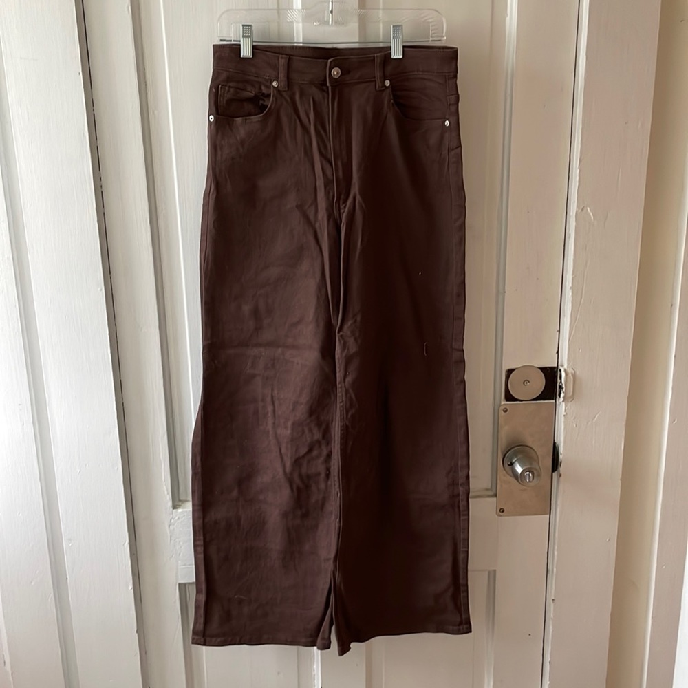 Cocoa Brown Wide Leg Pants